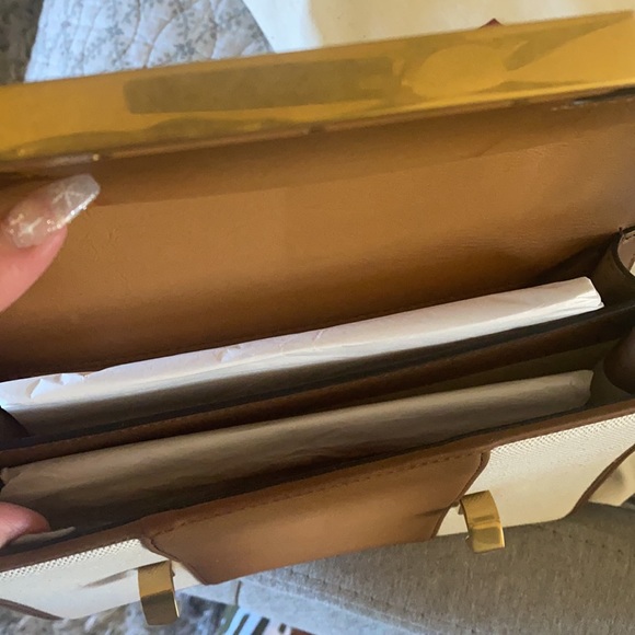 Valentino uptown leather & canvas tote NEW w tags - Picture 5 of 5